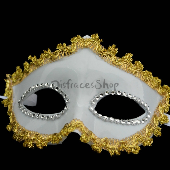 Decoraciones de Halloween Máscara Puntiaguda Blanca