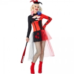 Disfraces  Harley Quinn Ropa de Payaso Divertido de Halloween