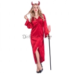 Disfraces Diablo de Halloween Mujer Ropa Roja