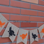 Lino de Bruja Tire de la Bandera Decoraciones de Halloween