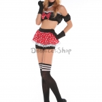 Disfraces Mickey Mouse Uniforme Dividido de Halloween para Mujer