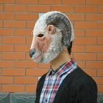 Máscara de Cabeza de Oveja con Decoraciones de Halloween