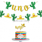 Tema de Cactus Tire de la Bandera Decoración de Vacaciones