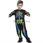 Disfraces de Calavera de Color Lindo Mono de Halloween para Niños