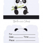 Equipo de Vajilla Panda para Decoración de Cumpleaños