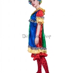 Disfraces de Payaso Colorido Hermoso Traje Halloween