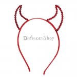 Accesorios de Halloween Diadema Roja con Cuernos de Diablo