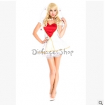 Disfraces Amor Cupido Vestido de Diosa de Halloween para Mujer