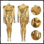 Disfraz de Wonder Woman 1984 Gold Armor Cosplay - Personalizado