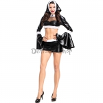 Disfraces de Monja con Revestimiento Dividido de Halloween para Mujer
