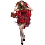 Disfraces Caperucita Roja Vestido de Halloween para Mujer Sexy