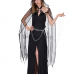Disfraces Bruja del Diablo Capa de la Muerte de Halloween