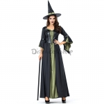 Disfraces de Bruja Vestido Largo de Halloween para Mujer