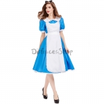 Disfraz de Alicia en el País de las Maravillas Tea Party Azul para Mujer