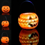 Linterna de calabaza Brillante con Luces de Halloween