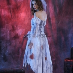 Disfraces Zombi Fantasma Novia Vestido Horror Halloween Mujer