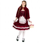 Disfraces de Caperucita Roja Vestido de Princesa Hada de Halloween para Mujer