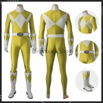 Disfraces de Mighty Morphin Power Rangers Amarillo - Personalizado