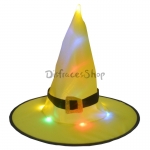 Sombrero de Bruja Brillante LED de Decoraciones de Halloween