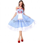 Disfraces Dorothy French Manor Maid Falda de Halloween para Mujer
