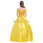 Disfraces Hadas Estilo Vintage Amarillo de Halloween para Mujer Vestido