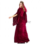 Disfrace Egipcios Vestido Retro Palace Rojo Vinos de Halloween