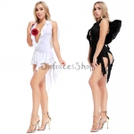 Disfraces Ángel Blanco Estilo de Halloween Sexy para Mujer