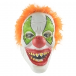 Máscara de Payaso de Vinilo con Decoraciones de Halloween
