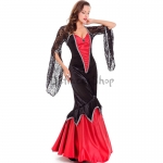 Disfraces de Vampiro Vestido de Condesa de Halloween para Mujer