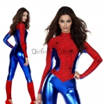 Disfraces de Spiderman de Cuero Sintético Traje de Halloween para Mujer