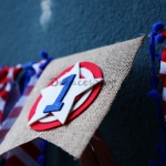Capitán América Tira de la Bandera Decoración de Vacaciones