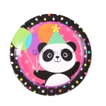 Dibujos Animados Panda Patrón Vajilla Cumpleaños Decoración