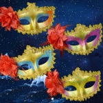 Máscara Pintada Corona de Decoraciones de Halloween