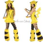 Disfraces Pikachu Furry Outfit de Halloween para Mujer