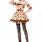 Disfraces Vestido de Mickey Mouse Juego Fiesta Estilo Uniforme de Halloween para Mujer