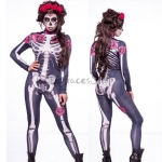 Disfraces de Zombi Mono Cráneo Aterradores Halloween