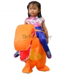 Naranja Montar Dinosaurio Disfraces Hinchables para Bebé
