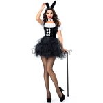 Disfraces Bunny Girl con Falda Tutú y Bastón Incluido de Halloween para Mujer