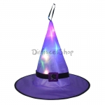 Sombrero de Bruja Brillante LED de Decoraciones de Halloween