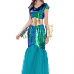 Disfraz Mitología Diosa Naga Sirena Ropa de Halloween Romano