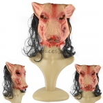 Máscara de Cabeza de Cerdo Aterradora de Decoraciones de Halloween
