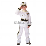 Uniforme Blanco Disfraz de Policía para Niños
