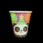 Dibujos Animados Panda Patrón Vajilla Cumpleaños Decoración