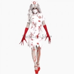 Disfraces Enfermera Vampiro de Miedo Ropa de Halloween