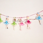 Bandera Colgante Chica Ballet Decoración de Cumpleaños