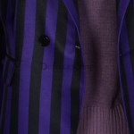Disfraces de Wednesday Addams Uniforme Escolar Morado Para Niñas Cosplay - Personalizado