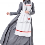 Disfraces de Enfermera Retro Medieval Halloween Vestido