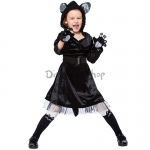 Disfraz de Animal Gato Negro Lindo de Infantil