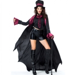 Disfraz de Murciélago Vampire Conde Domador de Bestias Negras  para Mujer