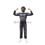 Disfraz de Superhéroes Black Panther Muscle con Máscara para Niños
